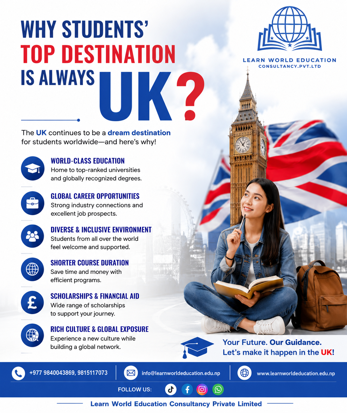 Why Students Top Destination is always UK?